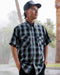 MORNING FOG BAMBOO SHORT SLEEVE BUTTON UP - MENS